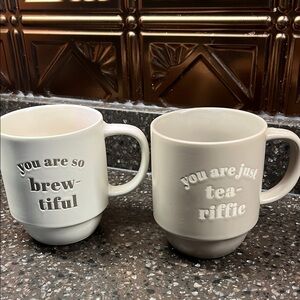 Ceramic Mug Set - Cream